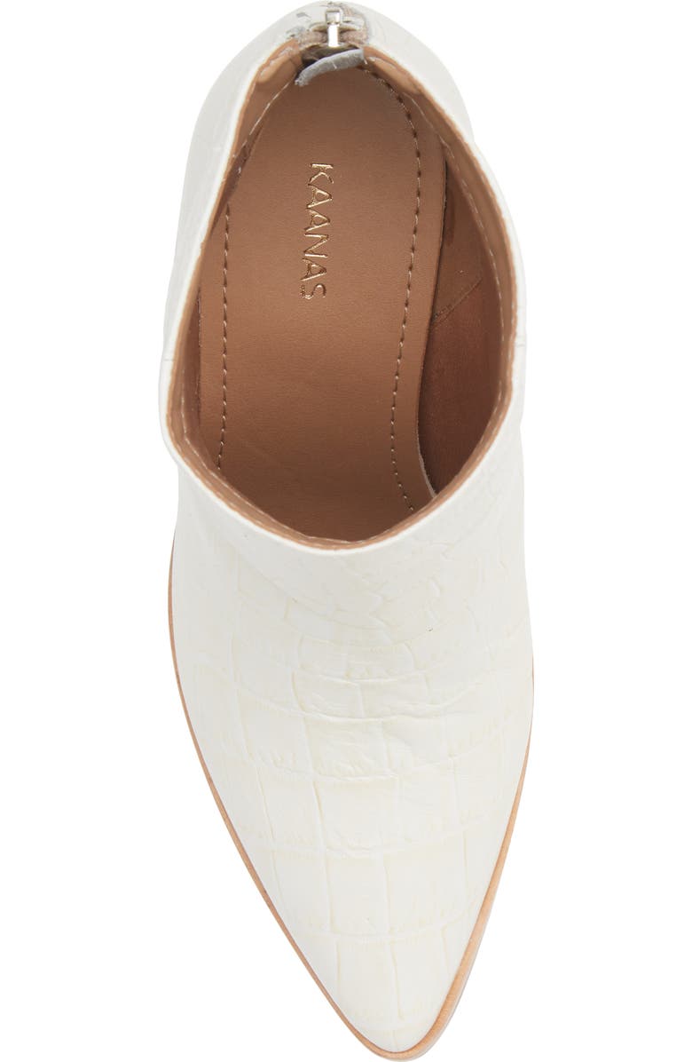 Kaanas Cologne Croc-Embossed Bootie, Alternate, color,
