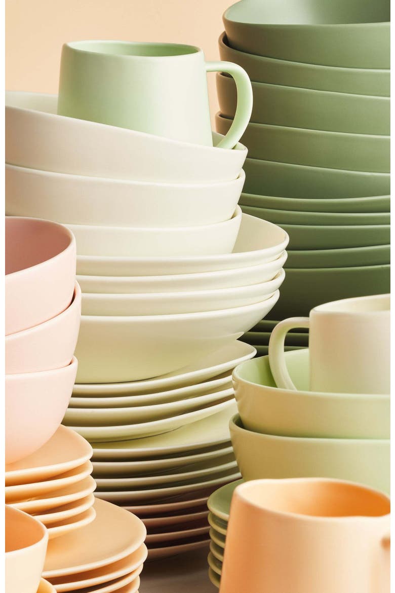 Delilah Porcelain 6-Piece Salad Plate Set, Alternate, color, Terracotta