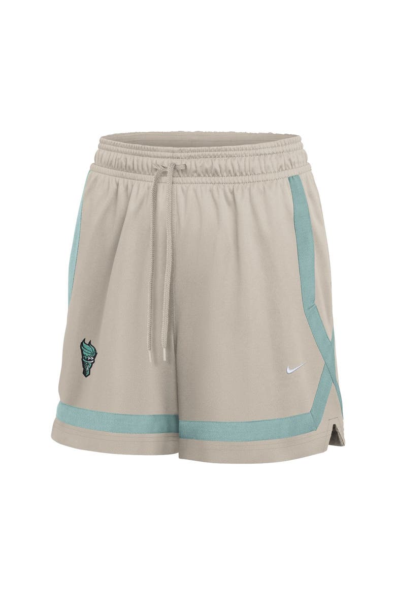 Women's Nike  Cream New York Liberty Studio Fleece Shorts, Alternate, color, Cream