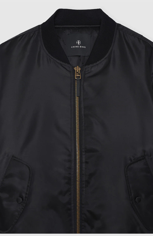 Anine Bing Leon Bomber In Black