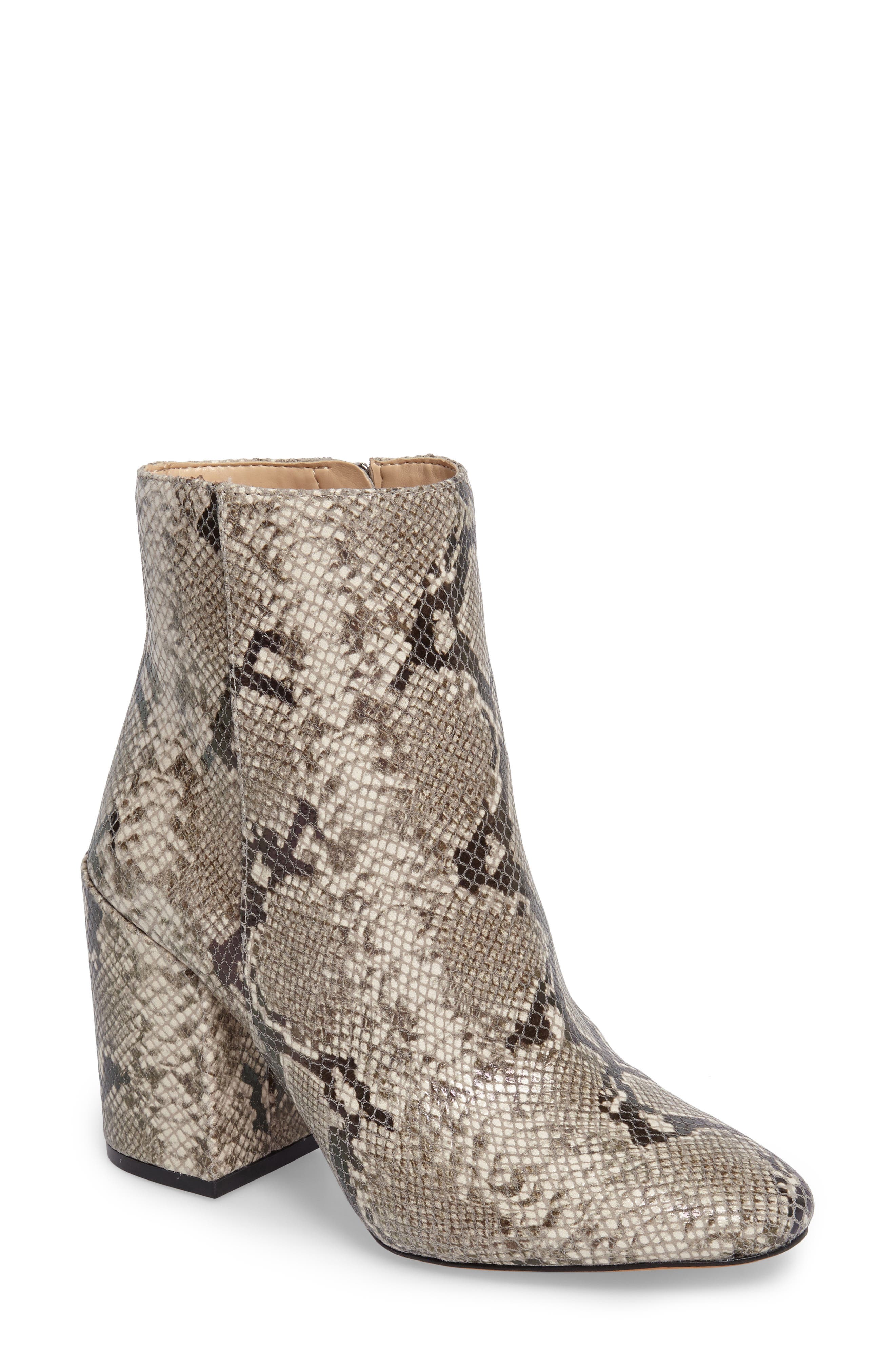 Destilly 2 Bootie, Main, color, NATURAL SNAKE PRINT LEATHER