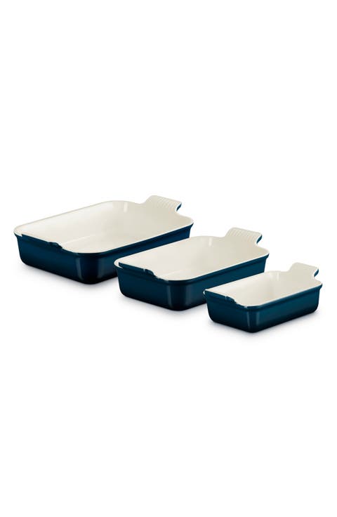 The Heritage Set of 3 Rectangular Baking Dishes