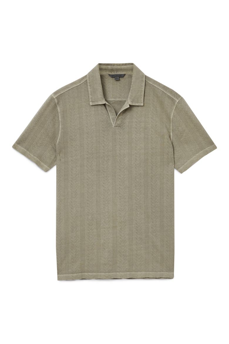 Zion Jacquard Cotton Polo, Alternate, color, SPRUCE