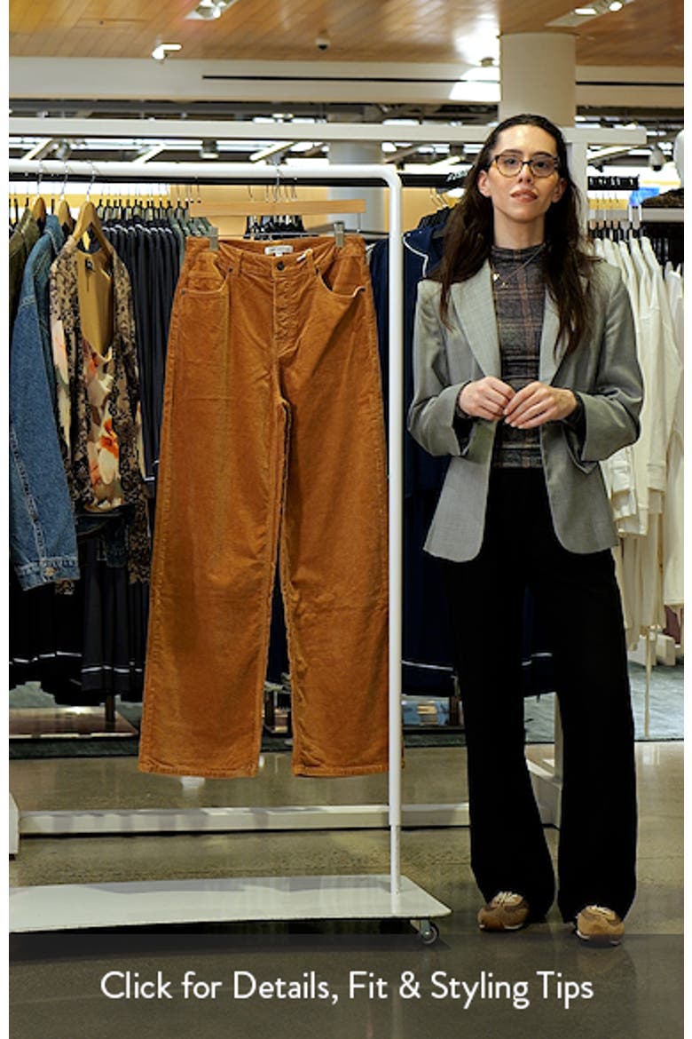 Vintage Wide Leg Corduroy Pants video