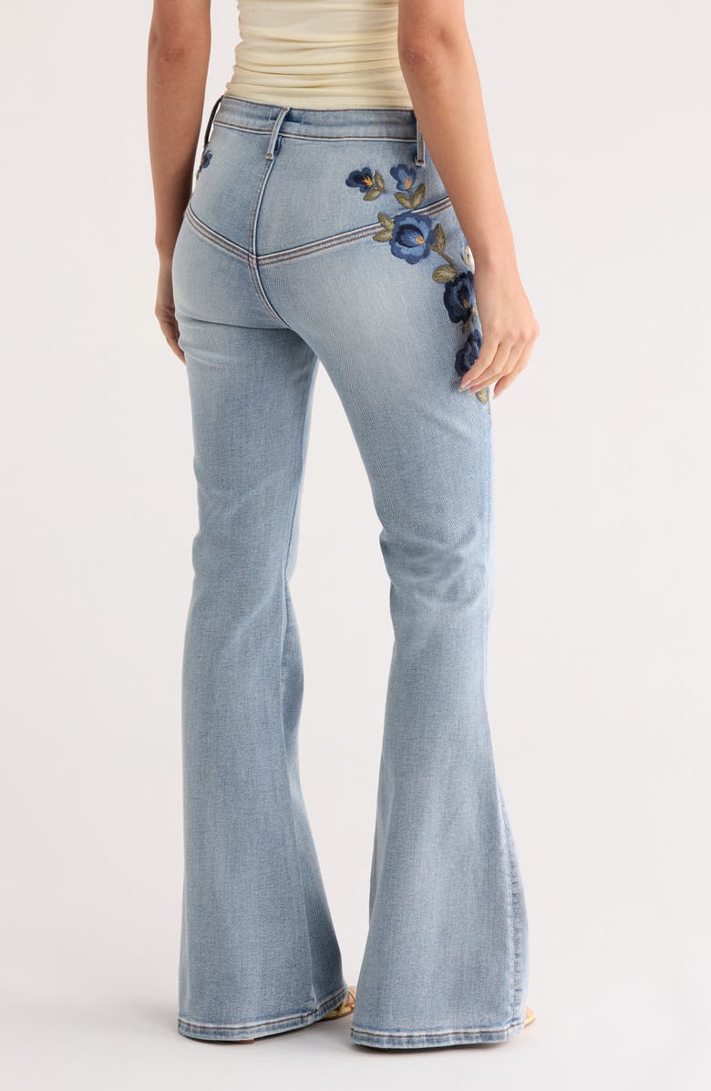 Driftwood Farrah x Bouquet Flare Leg Jeans, Alternate, color,