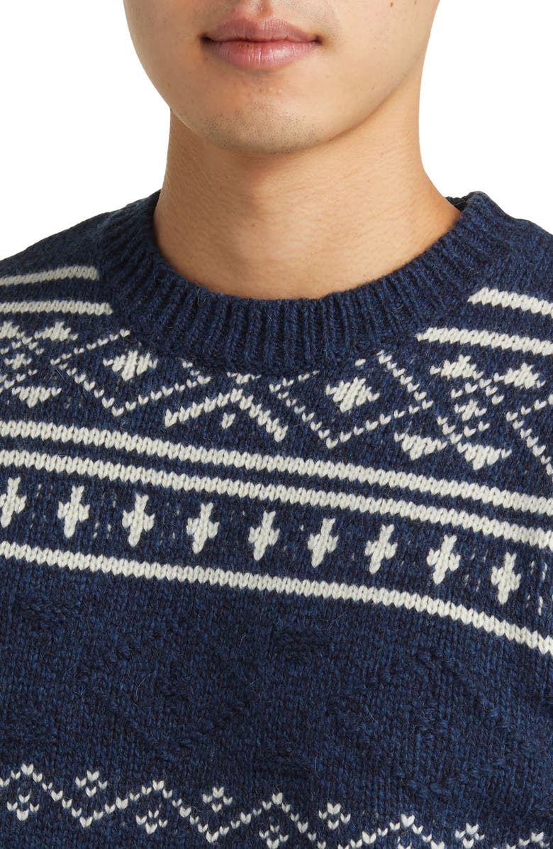 Schott NYC Norwegian Motif Wool Blend Sweater, Alternate, color, 