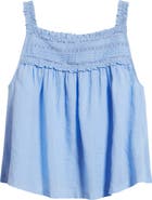DÔEN Benita Pintuck Lace Woven Top