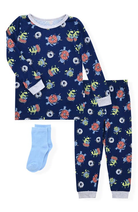 Fitted Two-Piece Pajamas & Socks Set (Baby)