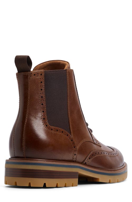 Aldo Toney Waterproof Wingtip Boot In Cognac