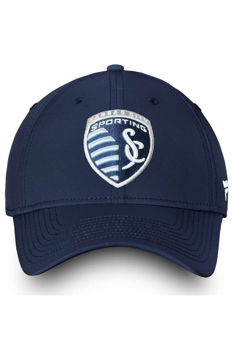 FANATICS Men's Fanatics Branded Navy Sporting Kansas City Elevated Speed Flex Hat, Alternate, color,