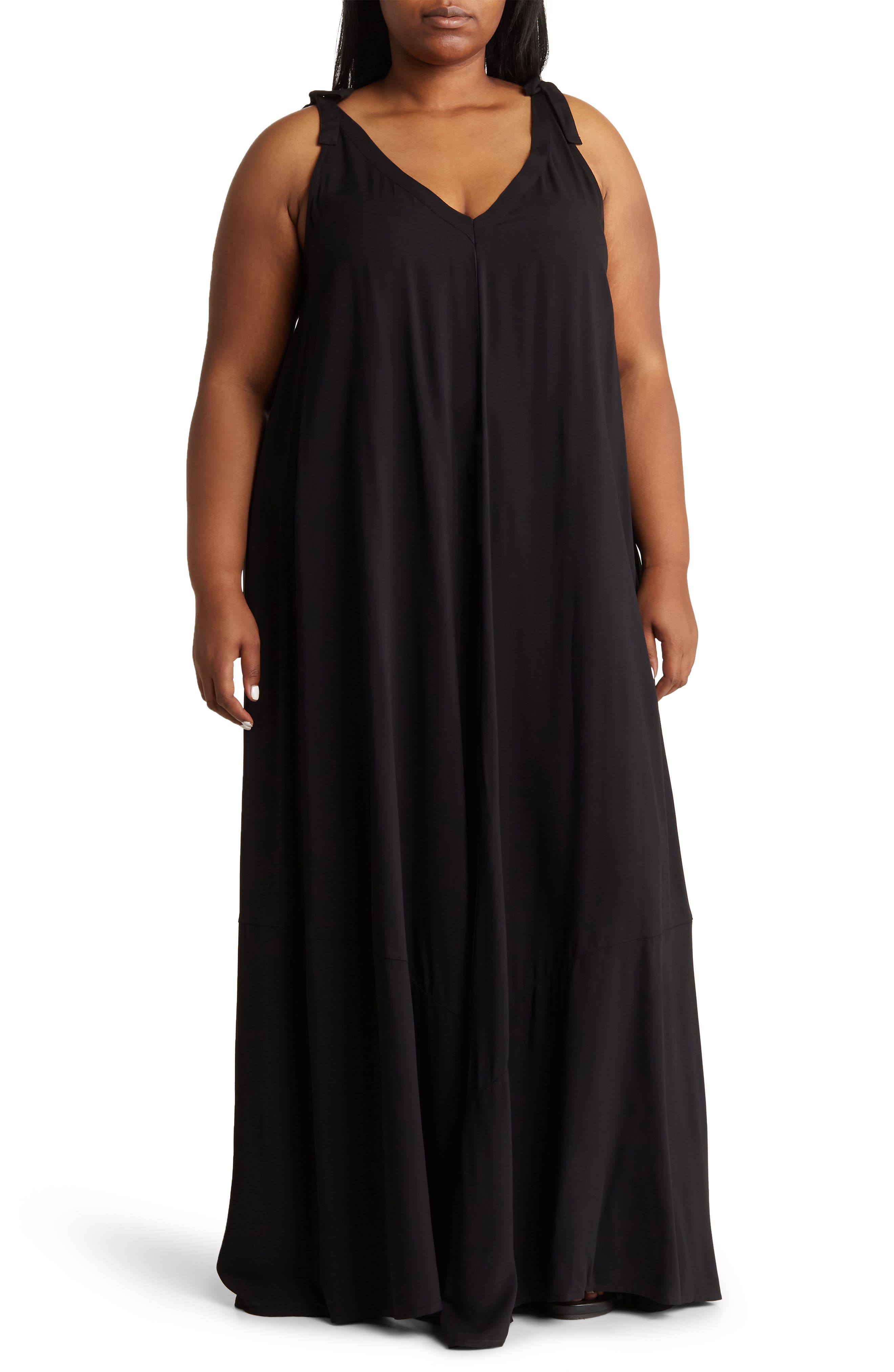 BY DESIGN Elise Tie Strap Maxi Dress