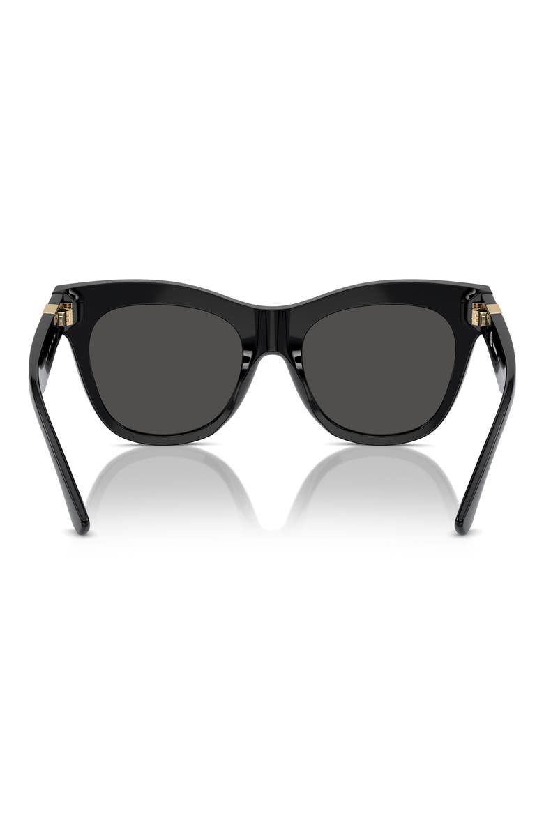 Evolution 54mm Cat Eye Sunglasses, Alternate, color, BLACK