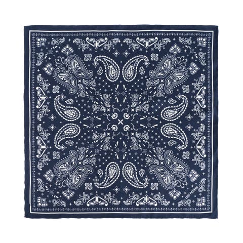 "Paisley" Silk Bandana Scarf