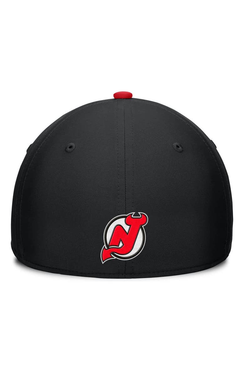 FANATICS Men's Fanatics Black/Red New Jersey Devils Authentic Pro Rink Team Code Flex Hat, Alternate, color, Black