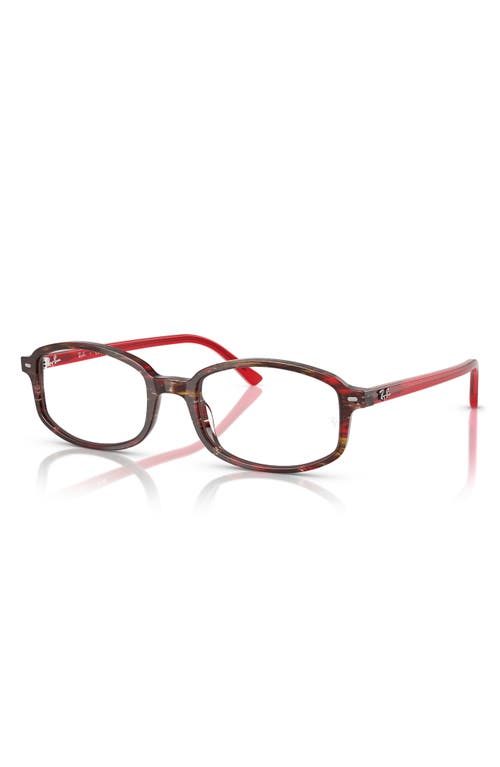 Ray Ban Ray-ban 54mm Irregular Optical Glasses In Violet