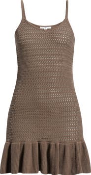 BP. Open Stitch Cover-Up Minidress
