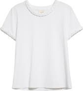 Cinq à Sept Braided Trim T-Shirt