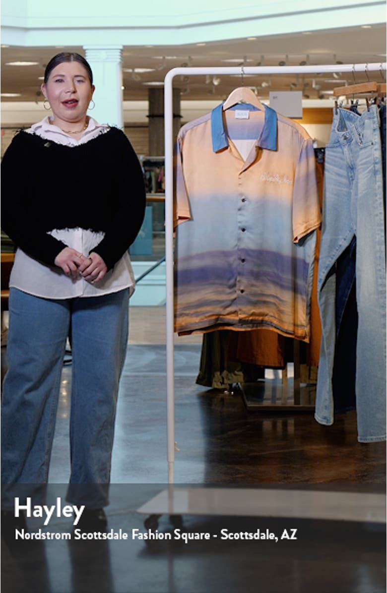 Sunrise Clouds Short Sleeve Button-Up Shirt, sales video thumbnail