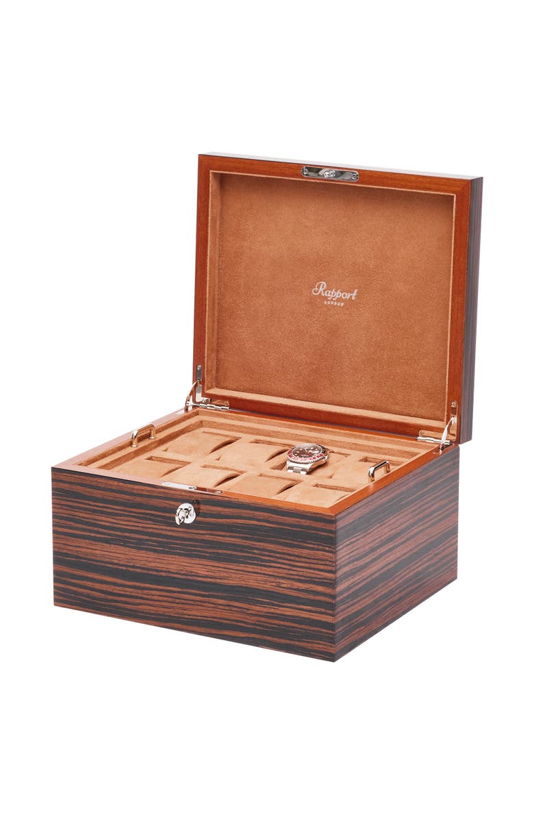 Rapport London HERITAGE SIXTEEN WATCH BOX, Alternate, color, Macassar