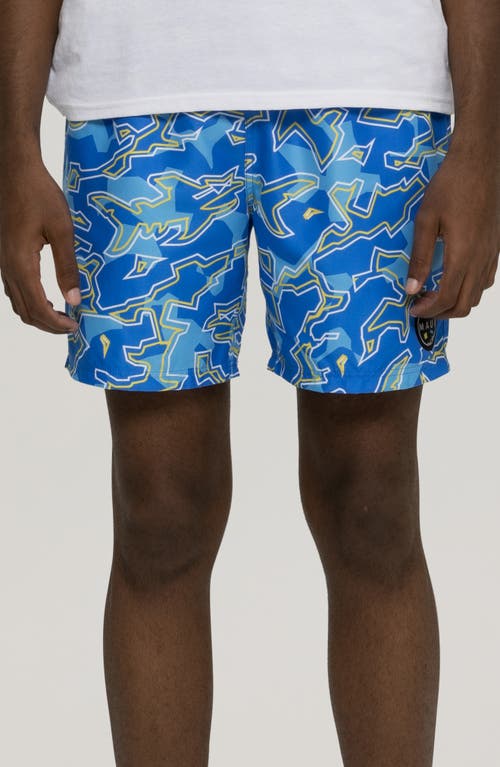 Shop Maui And Sons Maui & Sons Bad Fish Microfiber Swim Trunks