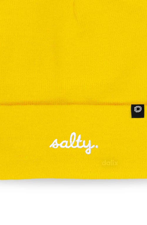 Dalix Salty Beanie Cap In Yellow