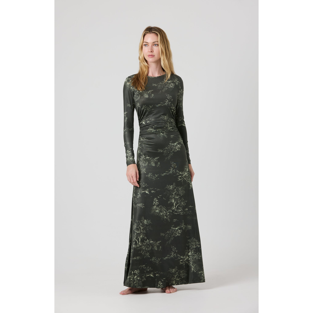 By Tess Collection Carrie Dress In Green