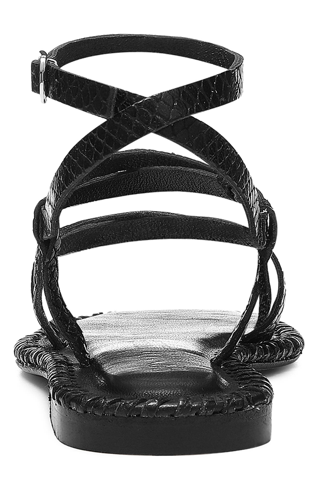 Donald Pliner Emilia Snakeskin Embossed Gladiator Sandal, Alternate, color, 