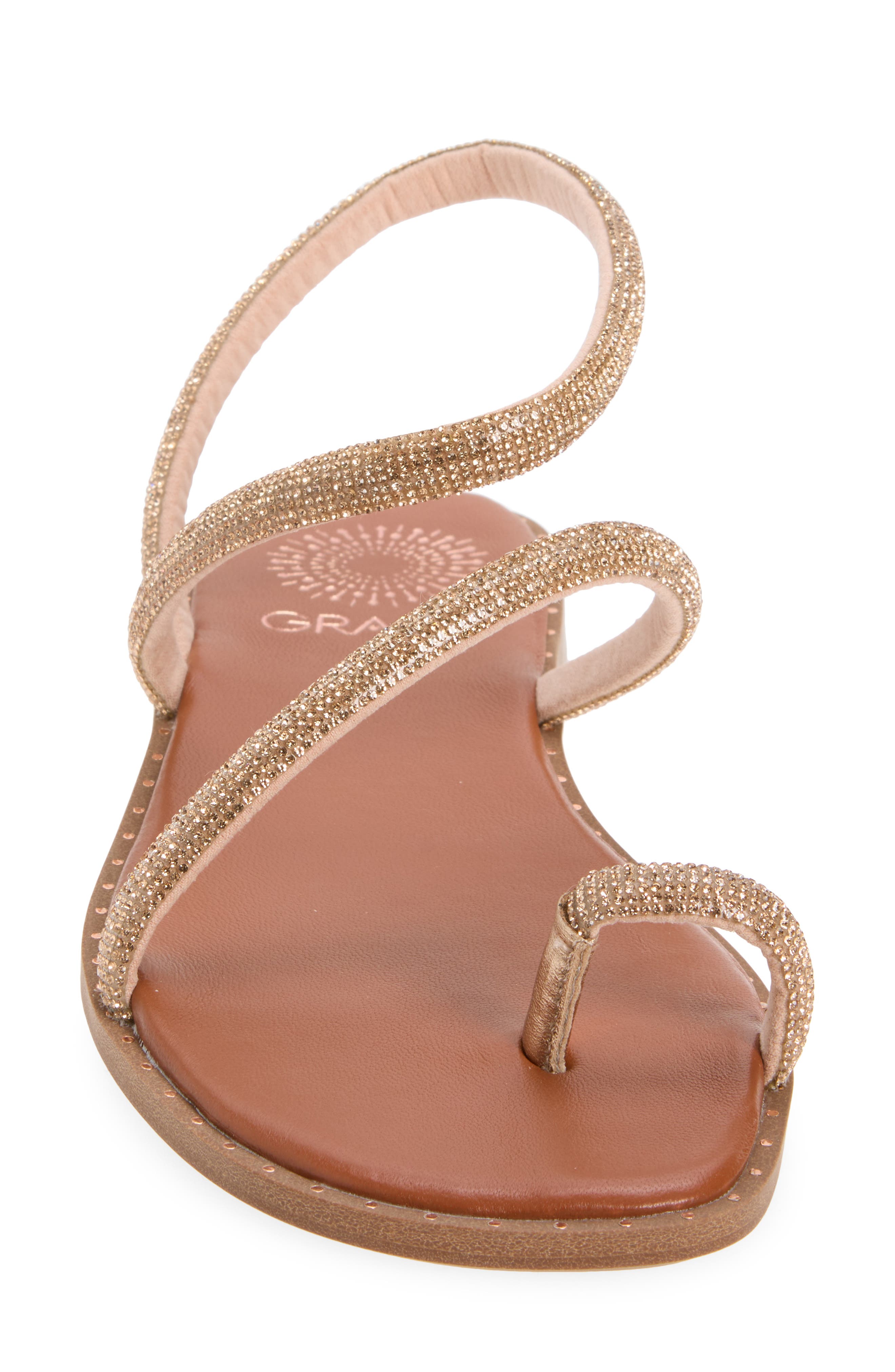 Majorca Slide Sandal, Alternate, color, CHAMPAGNE