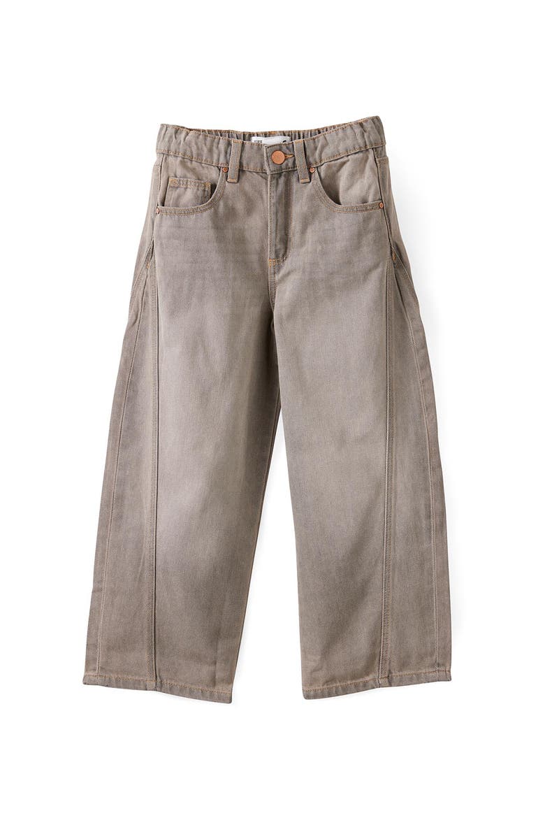 Kid's Unisex Super Barrel Leg Denim Jean, Main, color, Light Manly Grey