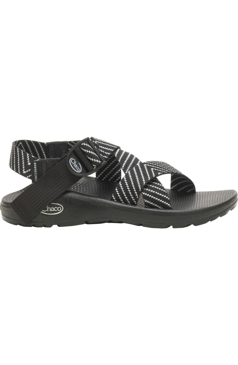 Chaco Mega Z Cloud Sandal, Alternate, color, Vibin Black/ White