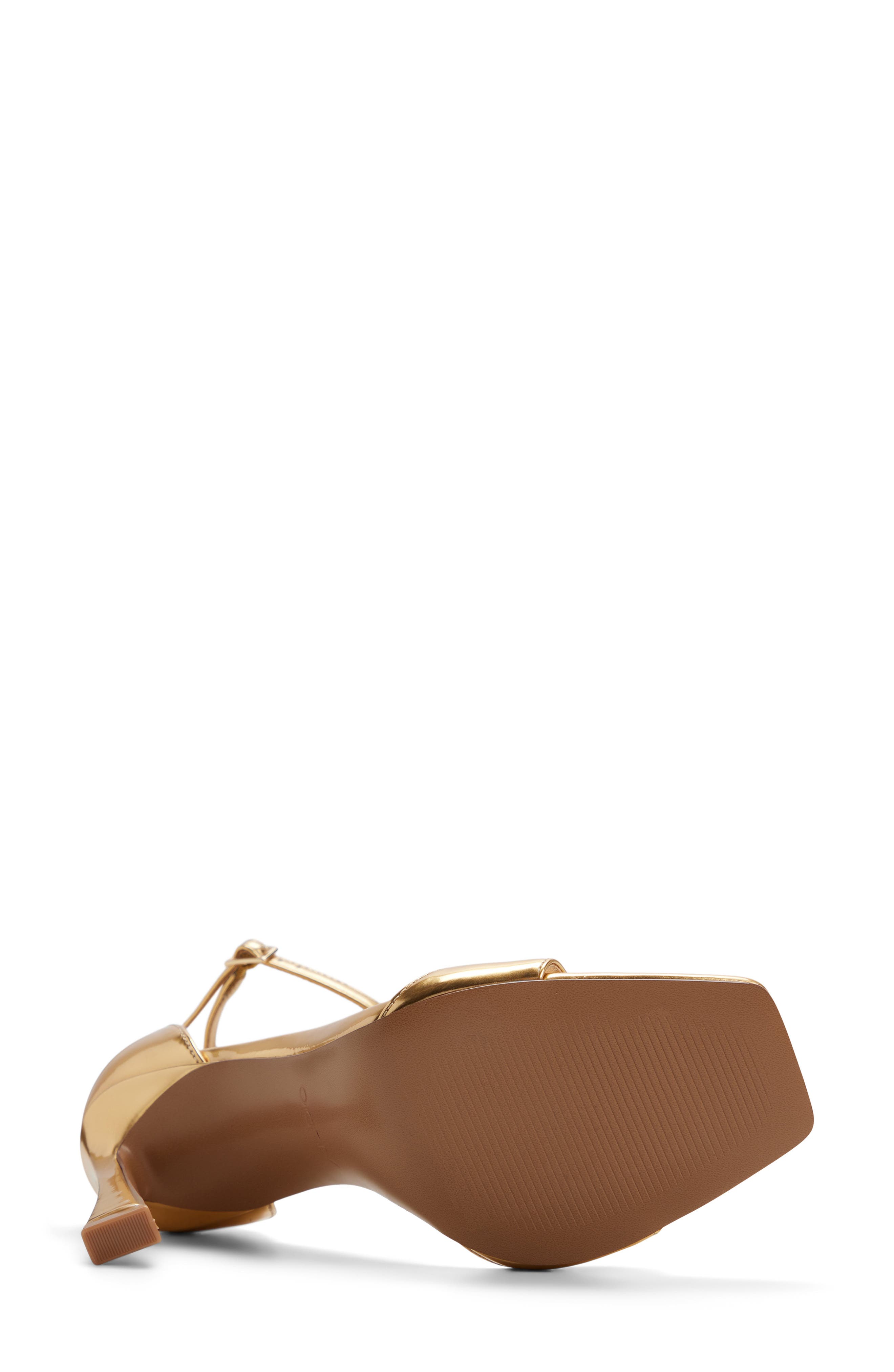 Evvie Ankle Strap Sandal, Alternate, color, GOLD