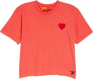 Aviator Nation Heart Embroidered T-Shirt
