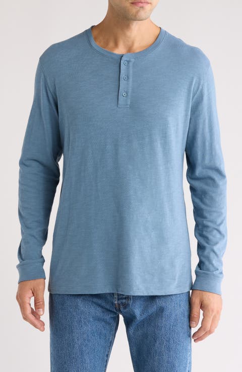 Long Sleeve Henley T-Shirt