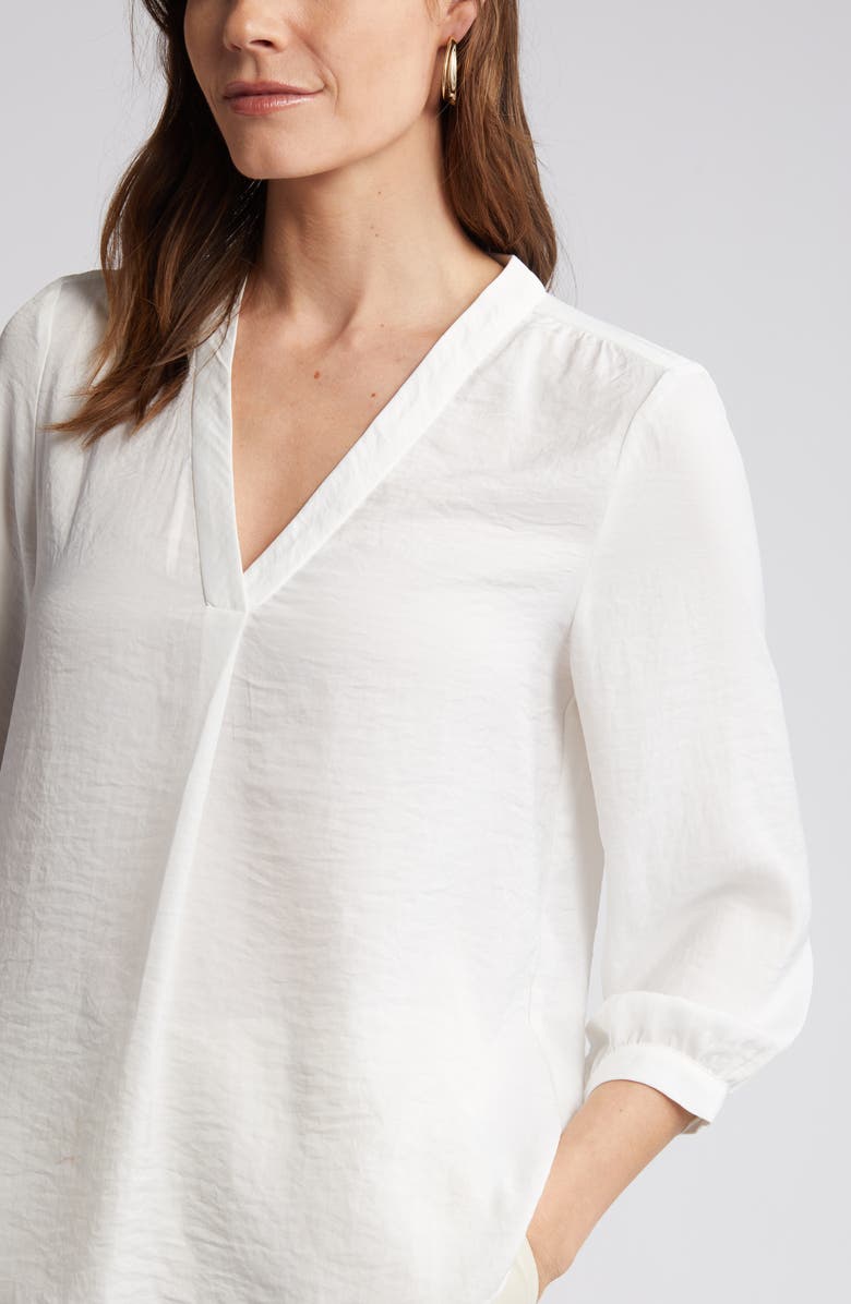 Vince Camuto Rumple Satin Top, Alternate, color, New Ivory