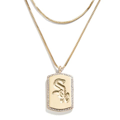 x Baublebar Chicago White Sox Dog Tag Necklace