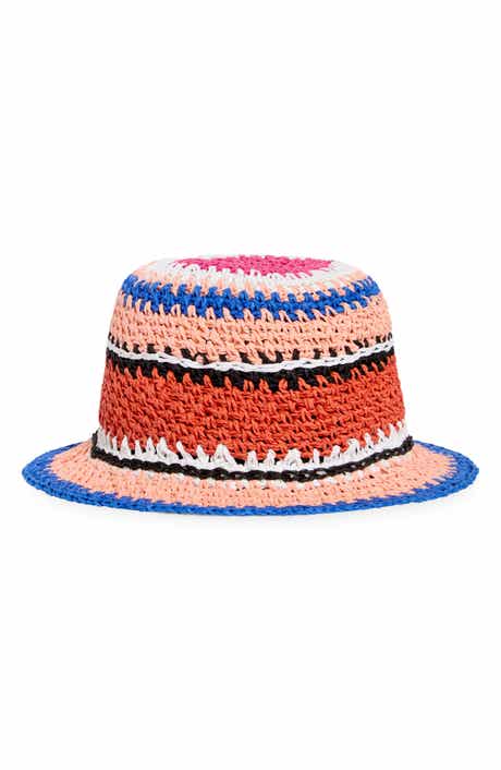 sunny stripe straw cloche