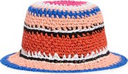 Kate Spade sunny stripe straw cloche