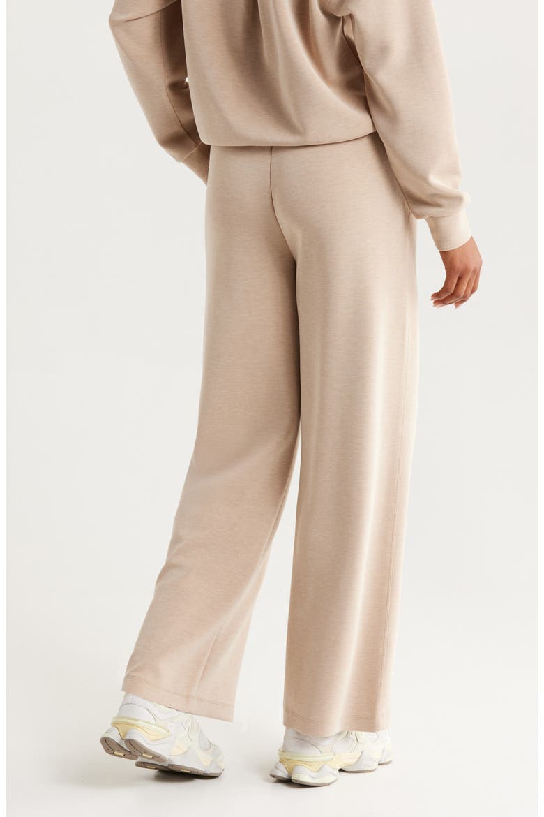 Ultra Soft High Waist Straight Leg Pants, Alternate, color, TAN KELP HEATHER
