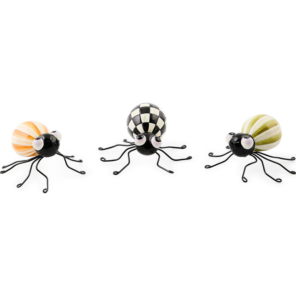 Mackenzie-childs Mackenzie Childs Set Of 3 Fergal's Friend Spiders In Multi