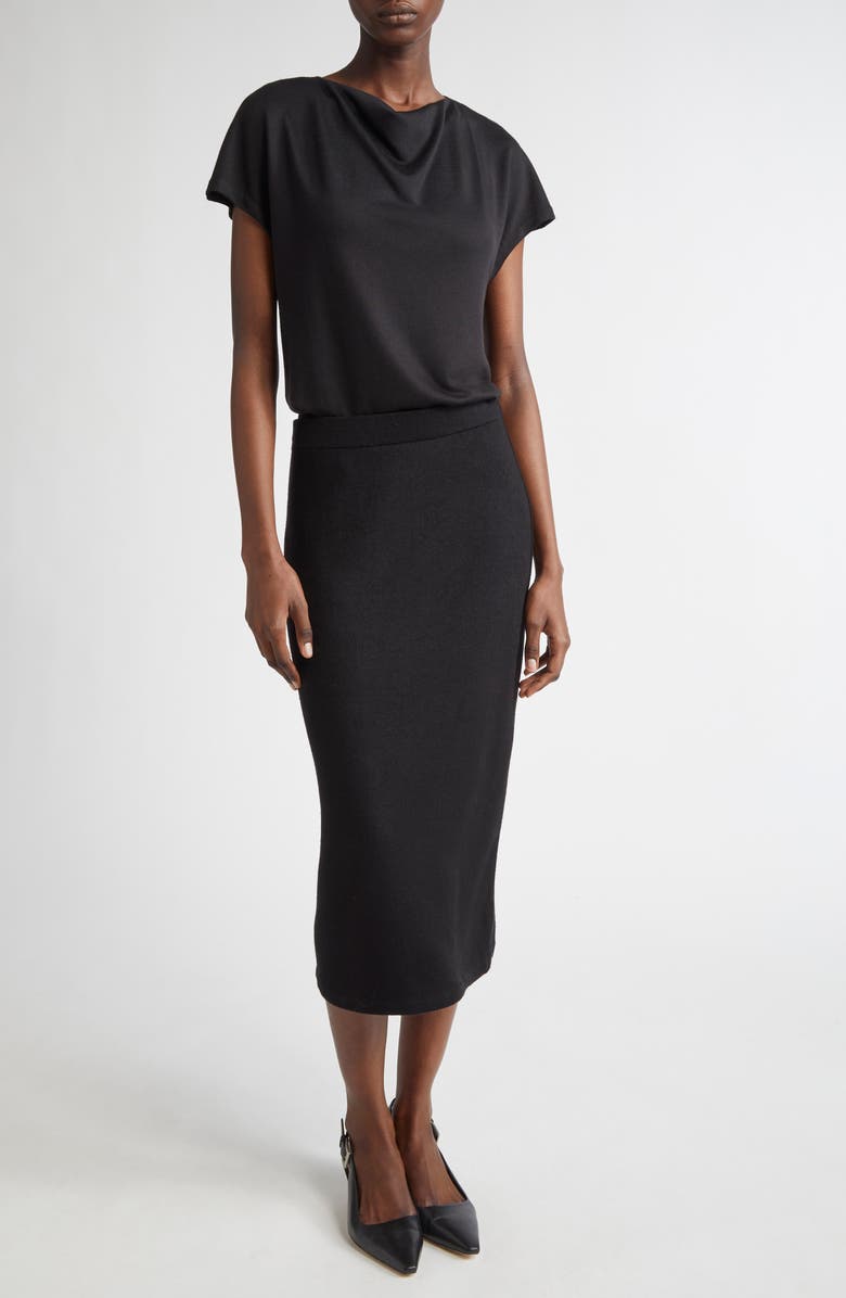 Vince Cowl Neck Top, Alternate, color, Black