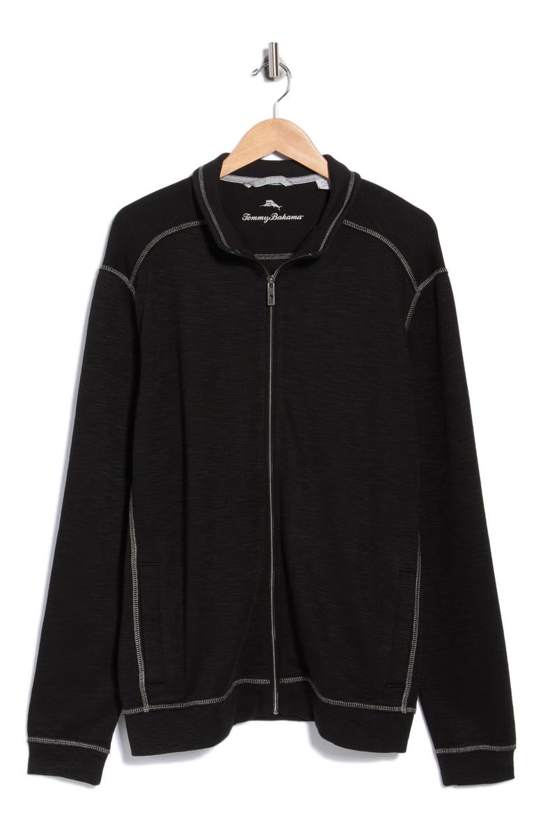 Tobago Bay Full Zip Jacket, Alternate, color, BLACK
