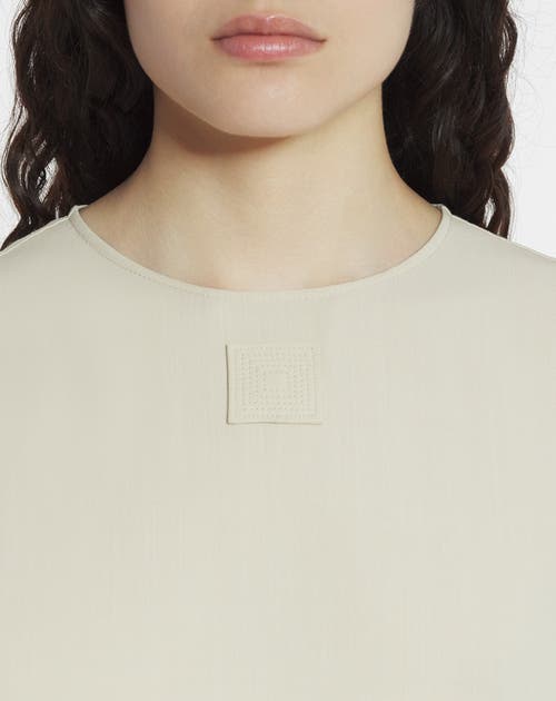 Lanvin Wool Blend T-shirt Dress In Mastic