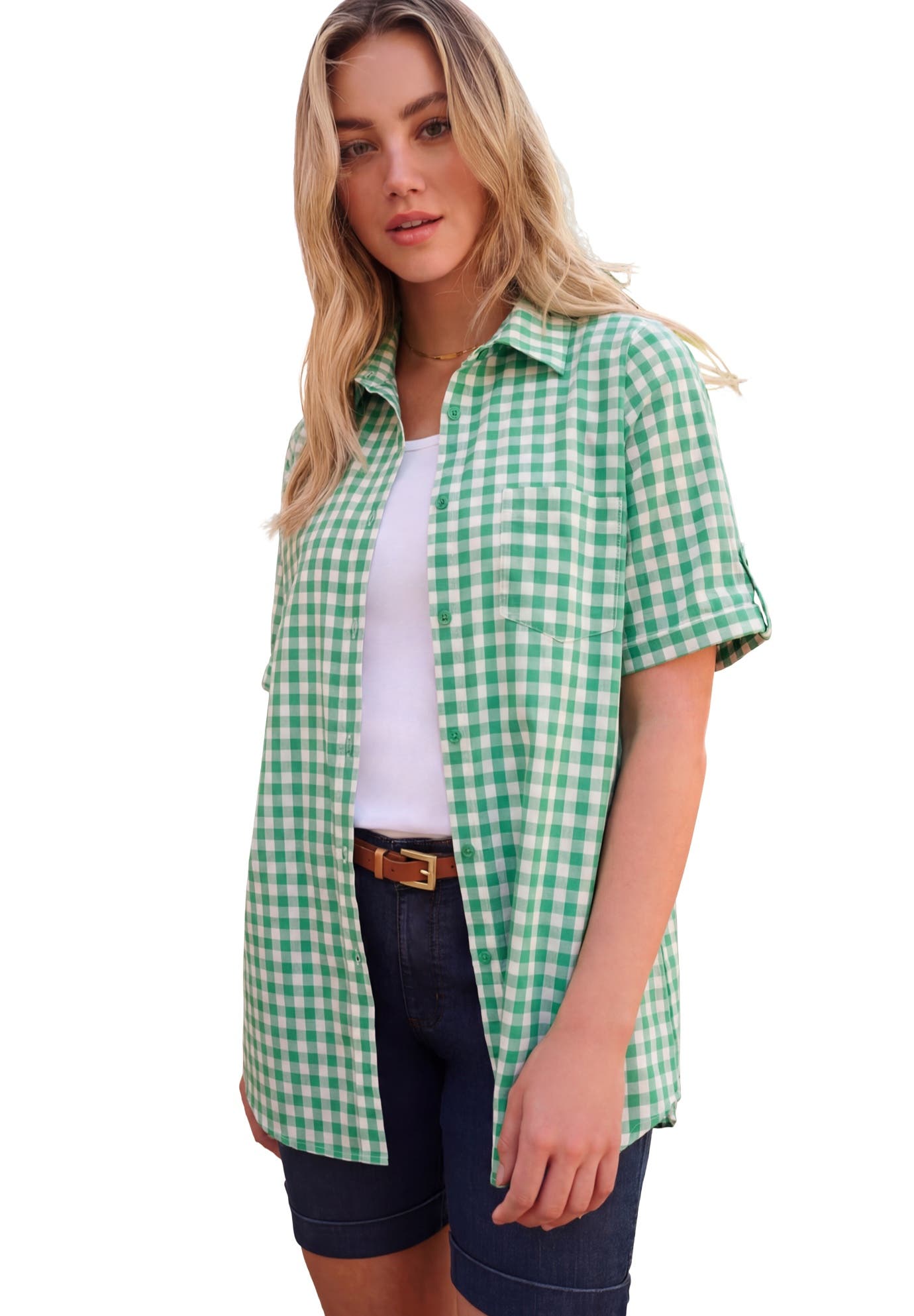 VIVID GREEN CHECK