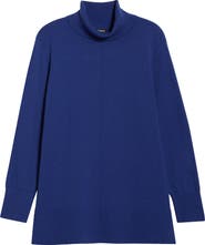 Jones New York Turtleneck Seam Front Bouclé Sweater