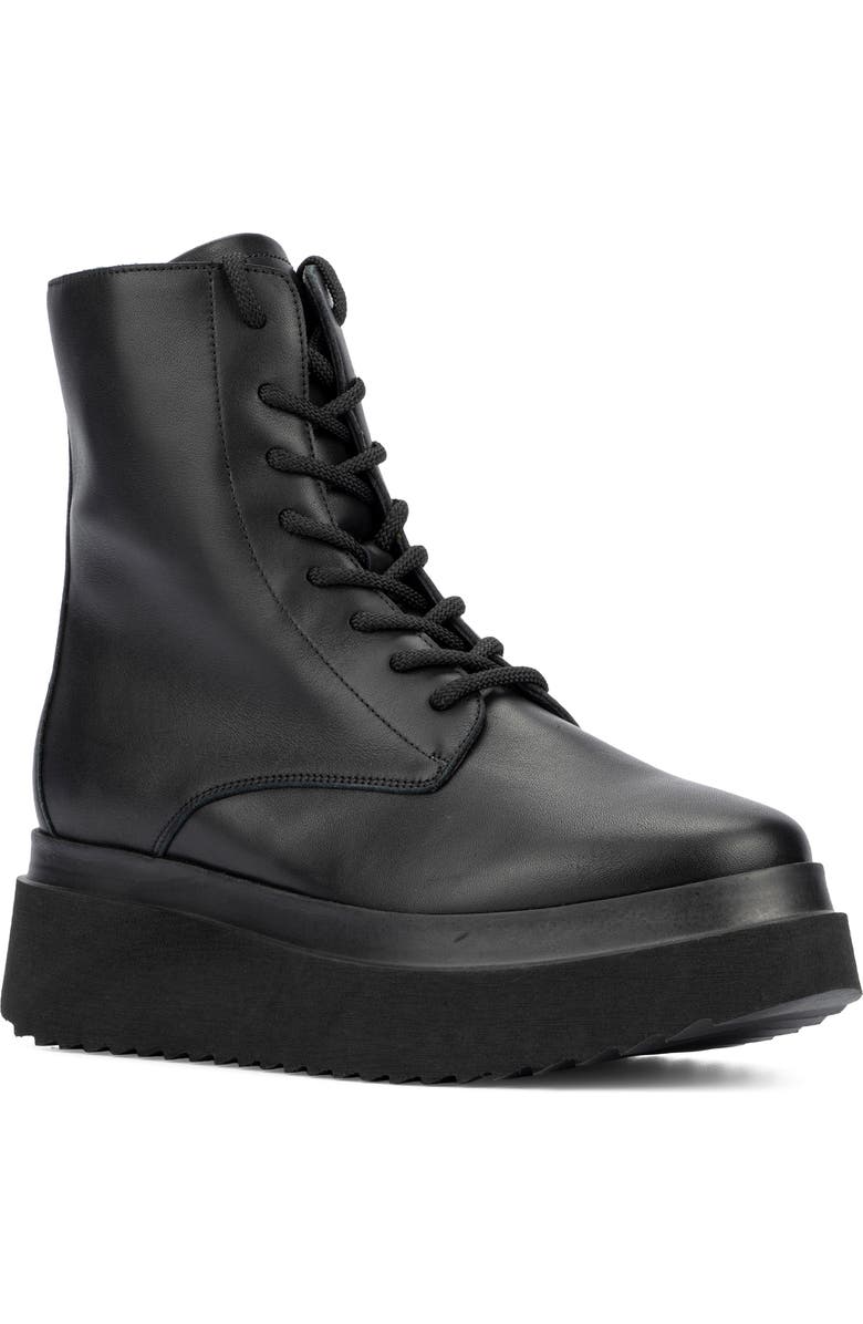 Aquatalia Ornella Weatherproof Wedge Combat Boot, Main, color,