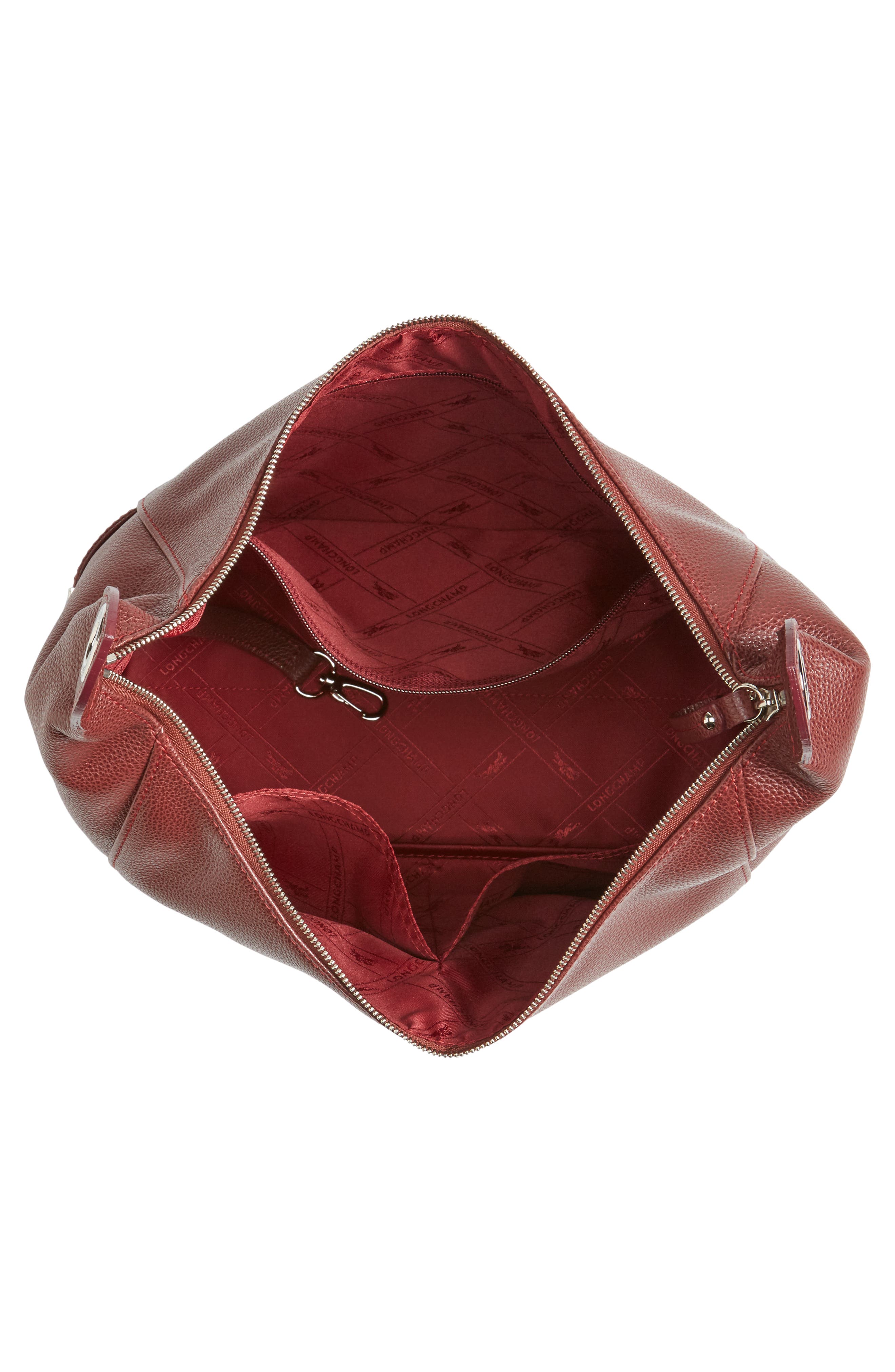 Longchamp 'Le Foulonne' Leather Hobo Bag, Alternate, color, 
