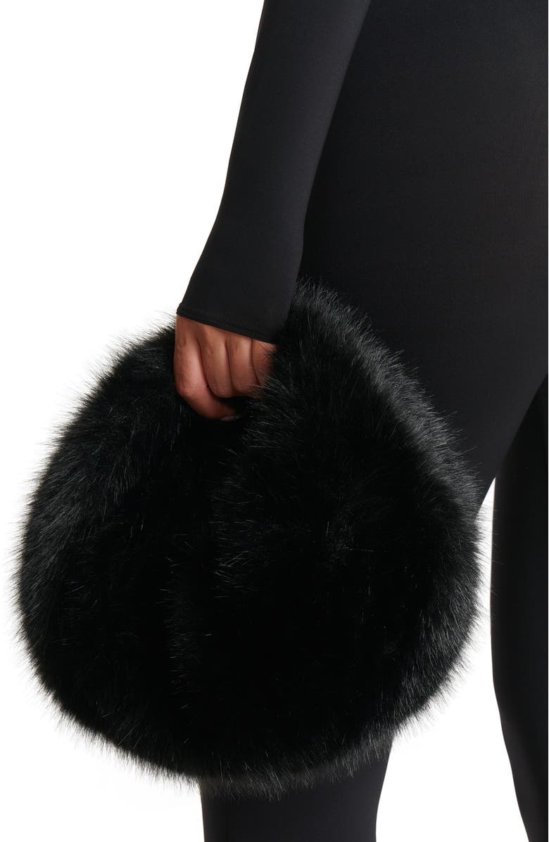 Naked Wardrobe Mini Faux Fur Bag, Alternate, color,