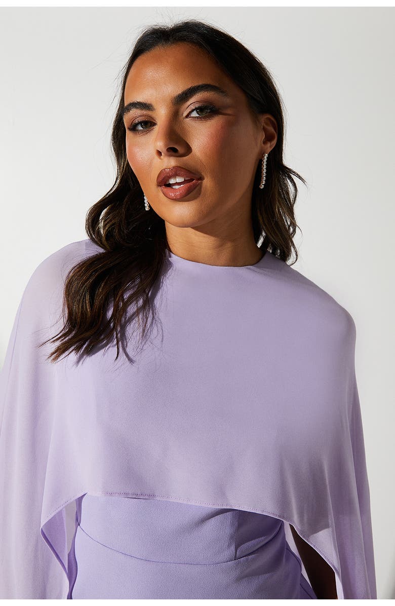 Coast Cape Sleeve Maxi Dress, Alternate, color, Lilac