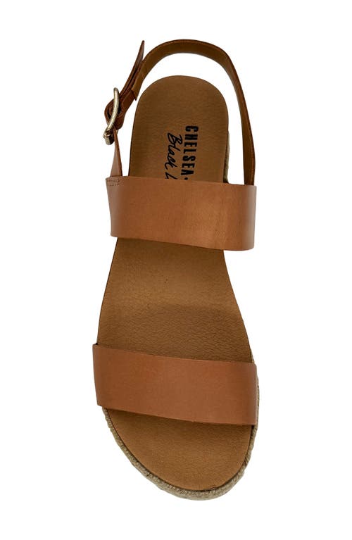 Shop Chelsea Crew Colby Platform Sandal In Tan Leather
