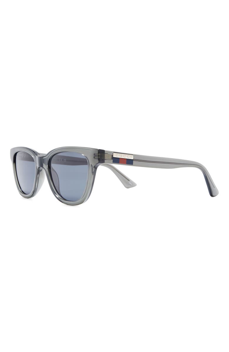 Gucci 51mm Square Sunglasses, Alternate, color, Grey Grey Blue